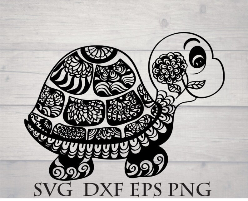Download Turtle svg Turtle mandala svg animal zentangle svg turtle | Etsy