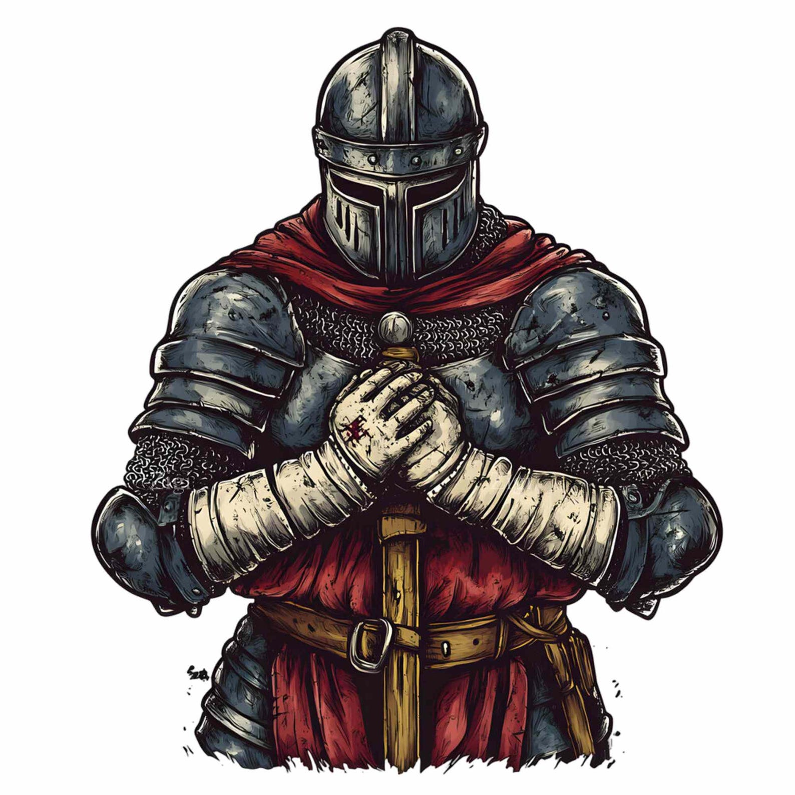 19 PNG Medieval Knight Clipart, Crusader Armor Illustration, Warrior ...