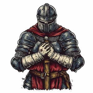 19 PNG Medieval Knight Clipart, Crusader Armor Illustration, Warrior ...