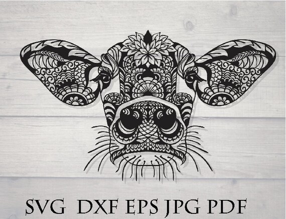 Download Cow svg mandala heifer svg | Etsy