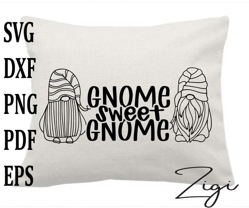 Download Gnome sweet gnome svg pillow gnome svg home porch sign svg ...