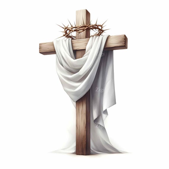 19 JPEG Easter Resurrection – Wooden Cross With Cloth JPG 