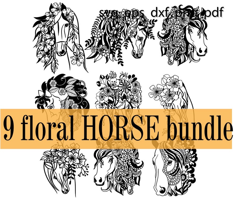 Free Free 314 Floral Horse Svg SVG PNG EPS DXF File