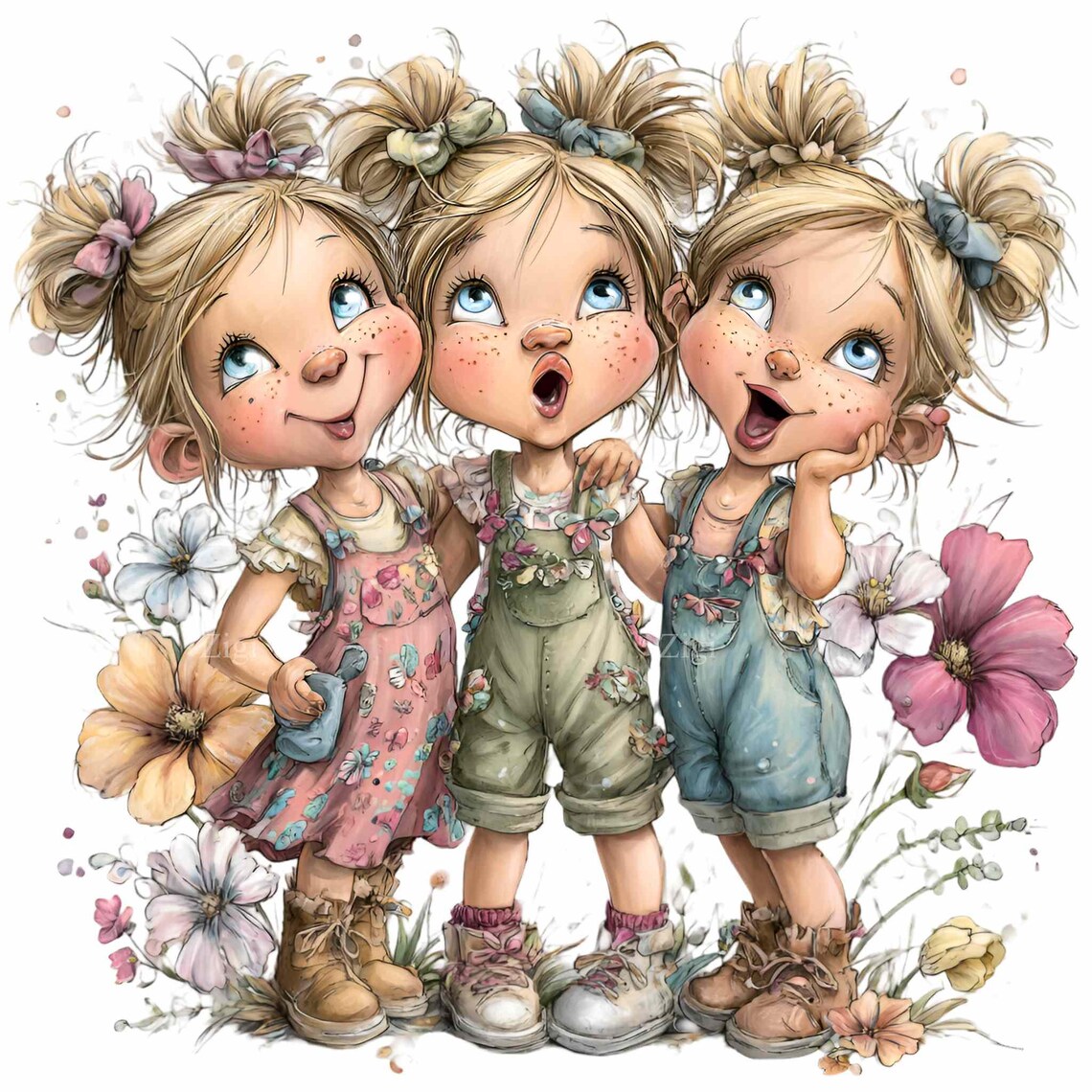 10 PNG Three Girls Clipart Cute Watercolor PNG Friendship Sisters 10-png-three-girls-clipart-cute-watercolor-png-friendship-sisters