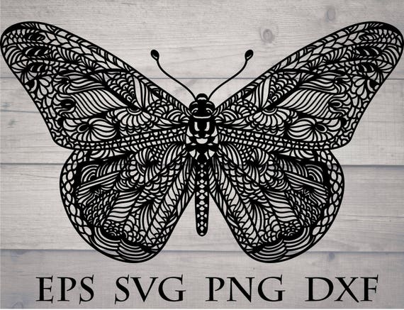 Download Mandala Butterfly Svg Cut Files Vector Intricate Svg Etsy