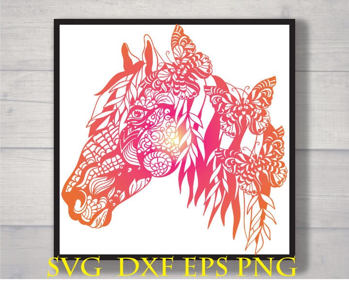 Download Horse svg horse mandala svg | Etsy