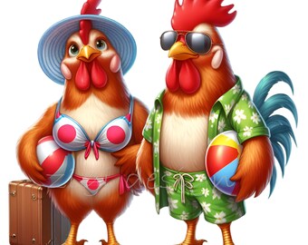 Ahaeth Portachiavi Divertente A Forma Di Pollo Con Incisione 'Distracted By Chicken' - Regalo Originale Per Amanti Dei Polli, In Acciaio Inox 316L, Ideale Per Compleanni E Natale