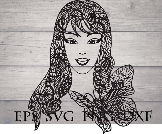 Download Woman svg / mandala svg files for cricut | Etsy