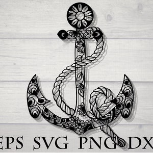 Anchor svg, mandala svg