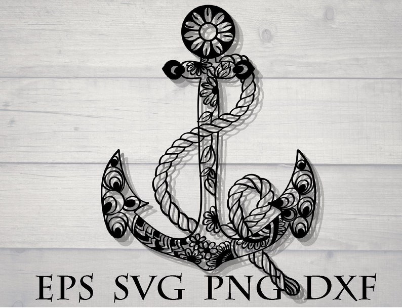 Download Anchor svg mandala svg | Etsy