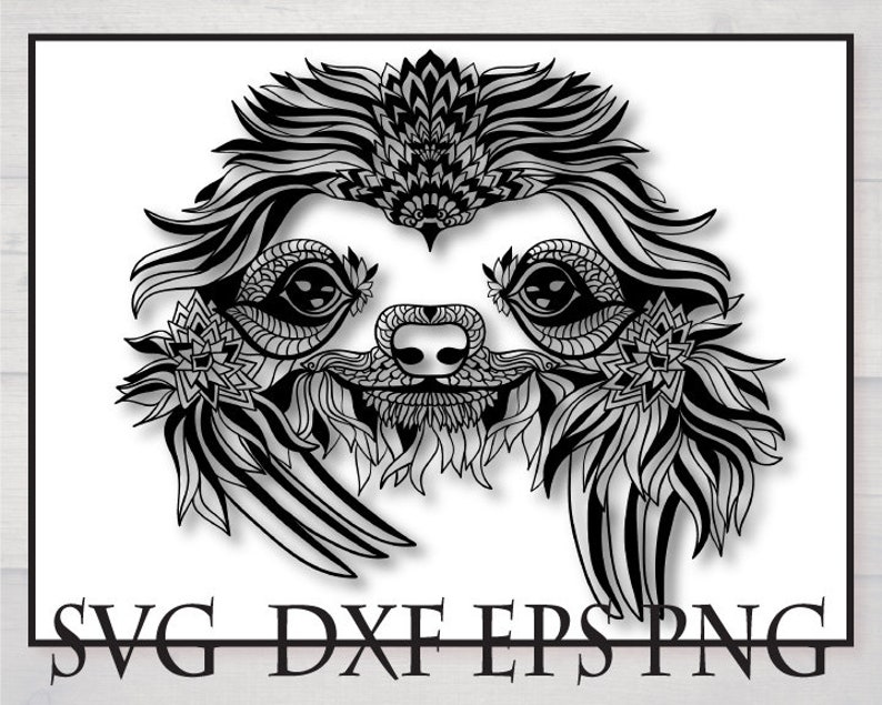 Download Sloth svg files for cricut vector logo design cut file dxf ...
