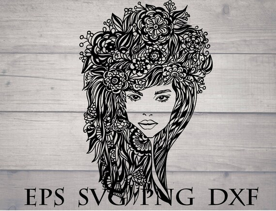 Download Woman Mandala Svg Mandala Girl Svg Beautiful Girl Svg Etsy