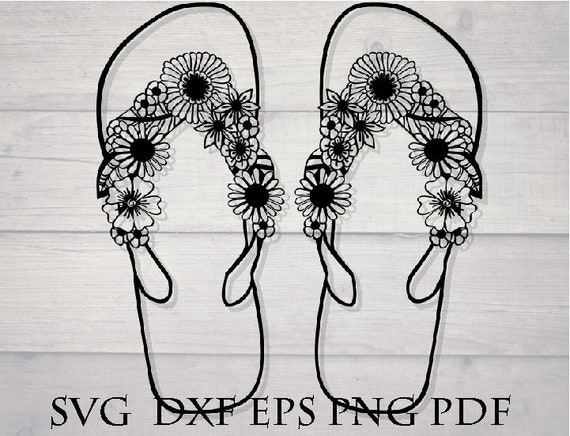 Zentangle Shoes Svg Flip Flops Svg Etsy
