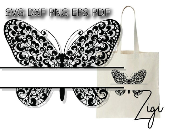 Download Split Butterfly Svg Name Little Monarch Lace Wall Art Decor Etsy