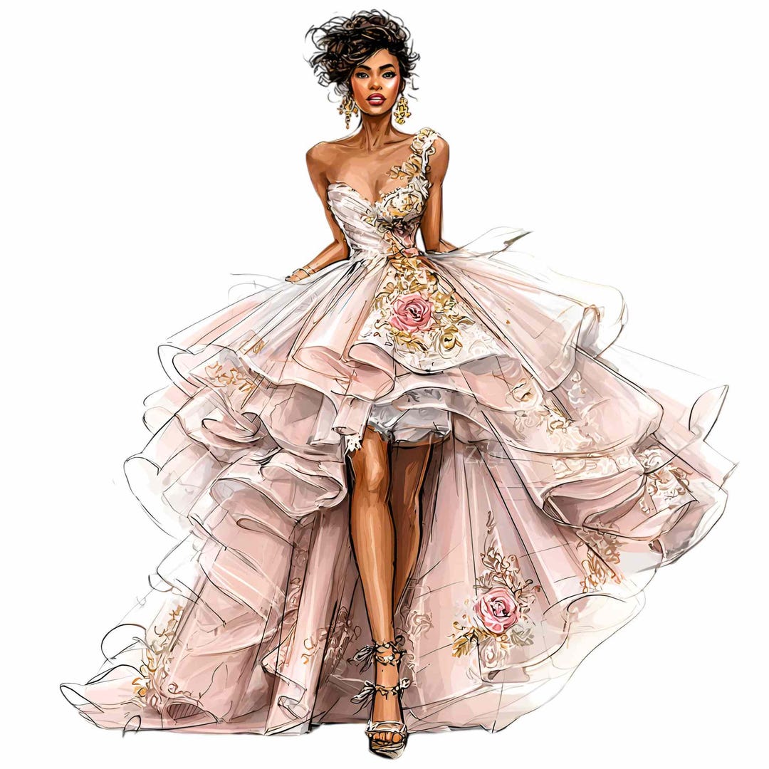 slim fit dress slacks Dresses art print fashion illustration  Lalana Arts