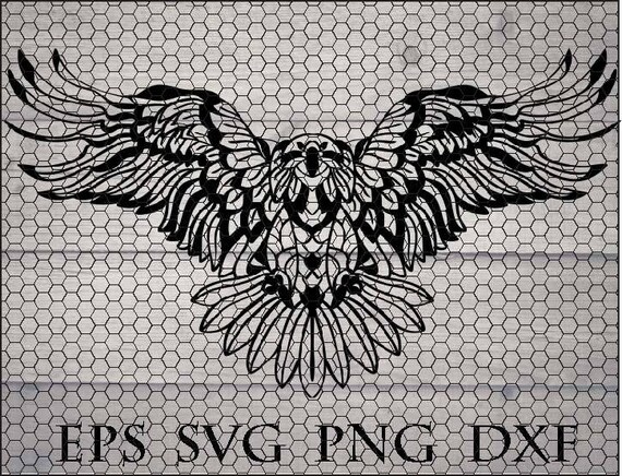 Download Zentangle eagle svg mandala eagle svg cricut design svg | Etsy