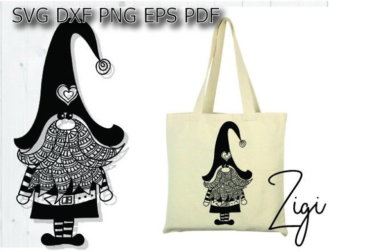 Download Gnome mandala svg zentangle nordic tomte elf shirt ...