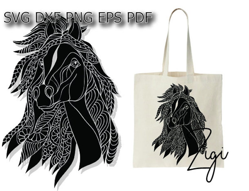 Download Horse Mandala Svg Horse Head Svg Horse Face Svg Horse Svg Etsy