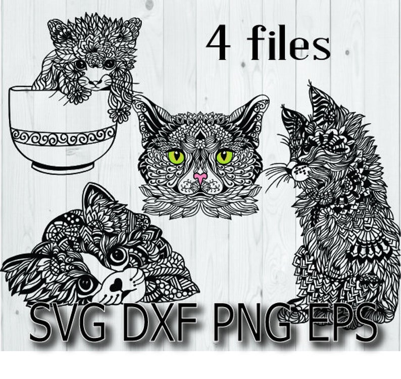 Download Cat Bundle Svg Cat Mandala Svg Cat Svg Files For Cricut