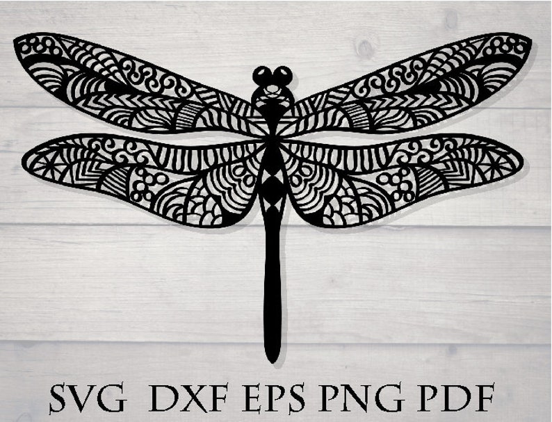 Download Dragonfly svg mandala svg | Etsy