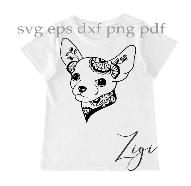Download Chihuahua mom svg floral chihuahua head mandala svg png ...