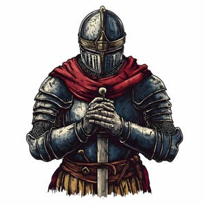 19 PNG Medieval Knight Clipart, Crusader Armor Illustration, Warrior ...