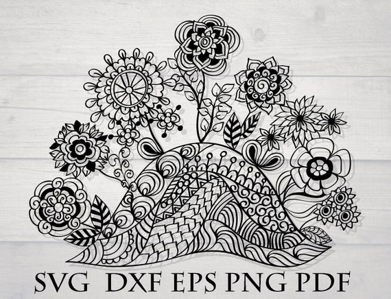 Download Zentangle Flower Svg Intricate Svg Etsy Yellowimages Mockups