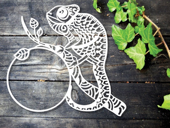 Mugs Vinyl Digital Iron On Chameleon Svg Cutting File For Cricut Totes Silhouette Lizard Zentangle Design For Customizing T Shirts Clip Art Art Collectibles Issho Ueno Com