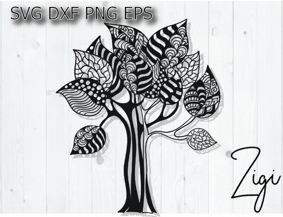 Download Mandala Tree Svg Dxf Png File Etsy