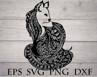 Download Mandala cat svg | Etsy