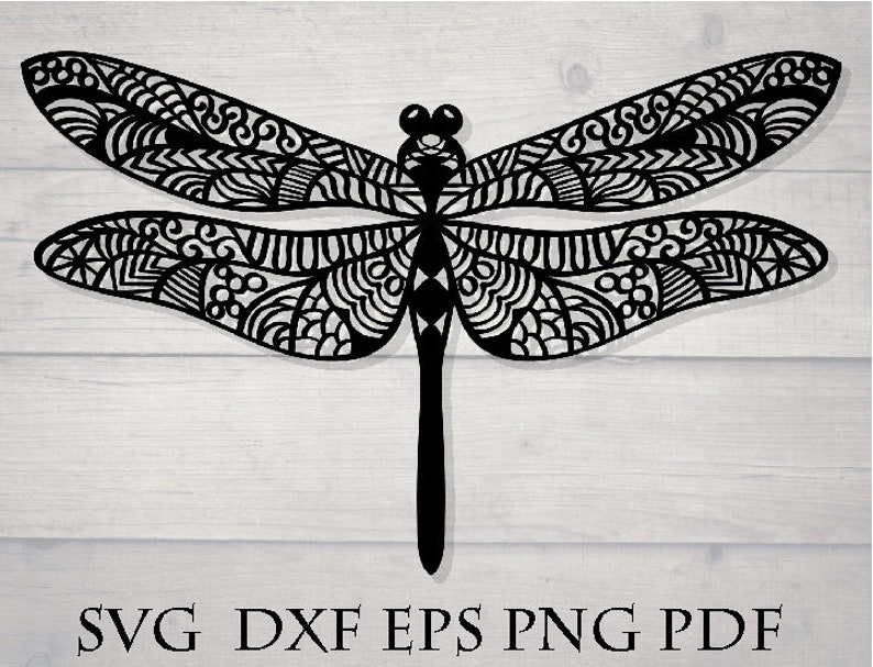 Download Dragonfly mandala svg files for cricut | Etsy