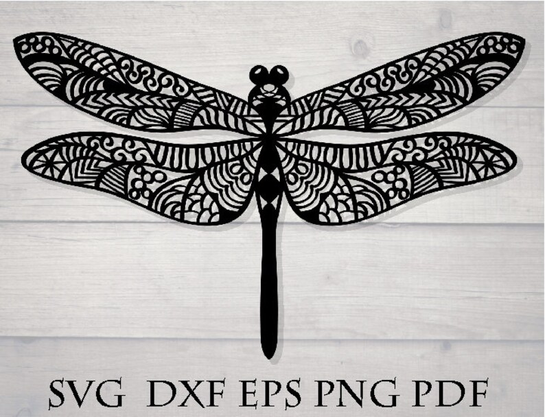 Dragonfly mandala svg files for cricut | Etsy