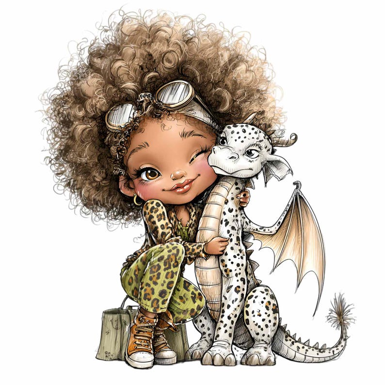 Winking Dragon 14 PNG Cute Dragon Clipart – Girl With Dragon PNG – Kids Fantasy ...