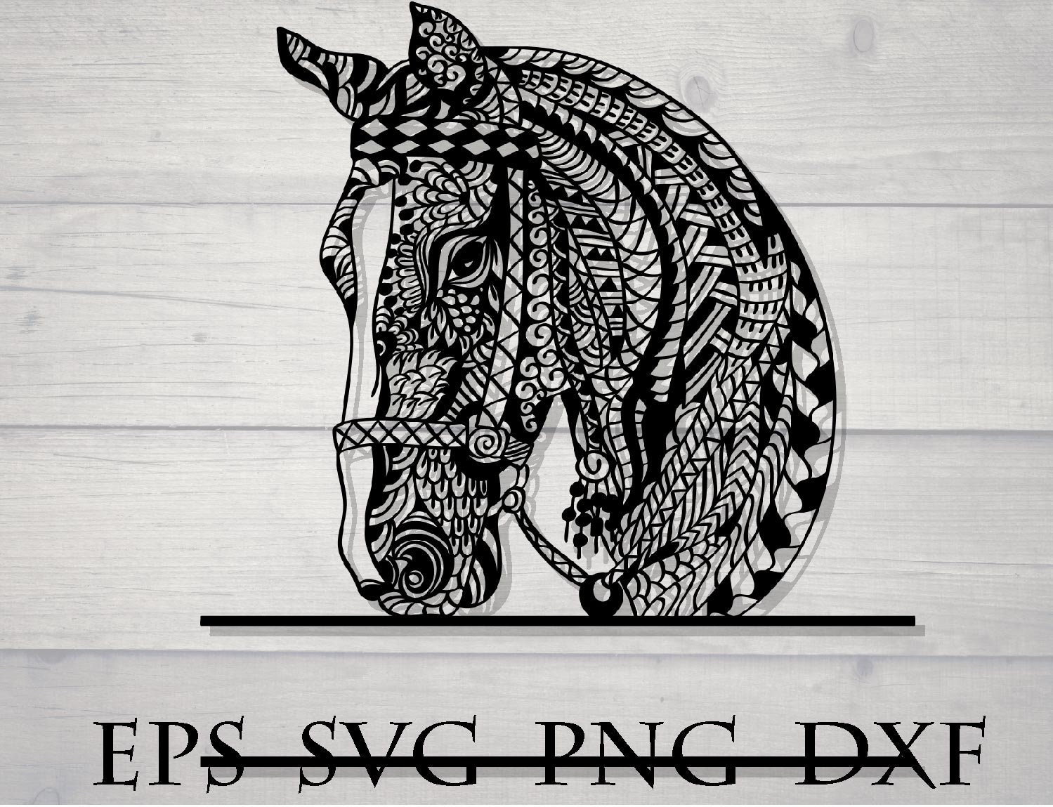 Download Zentangle horse svg horse head svg horse monogram animal ...