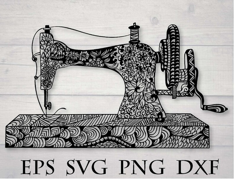Download Zentangle svg mandala svg sewing machine svg | Etsy