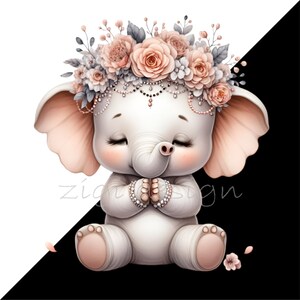 Praying Clipart, Christian Clipart, Elephant Clip Art, 12 PNG ...