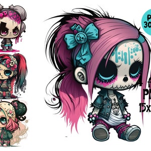 Graffiti Clipart Mädchen Schädel Charakter Street Art PNG