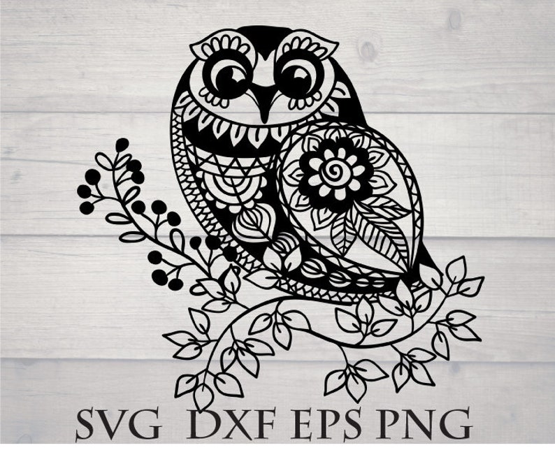 Download Mandala owl svg | Etsy