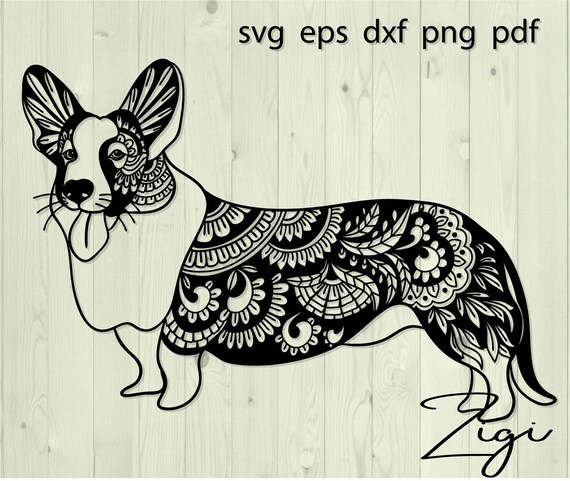Download Corgi mandala svg welsh cardigan Pembroke dog mom dad lover | Etsy