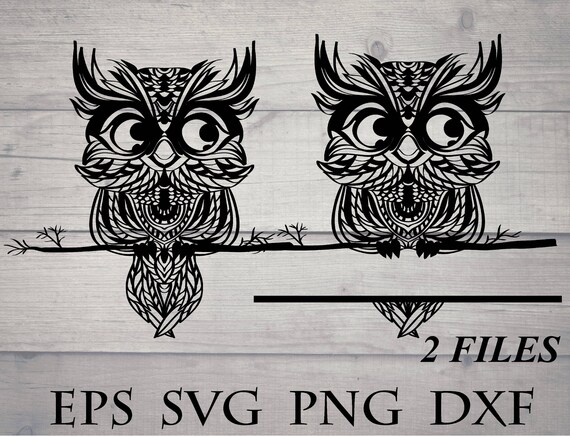 Download Baby owl monogram svg | Etsy