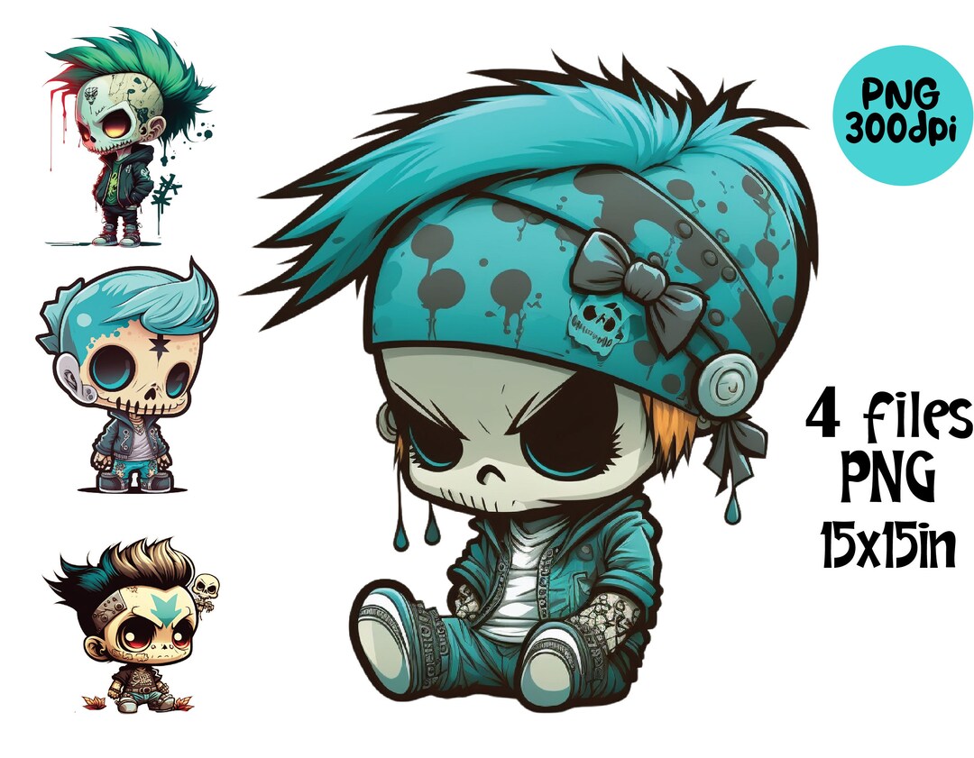 Graffiti Skull Clipart Etsy