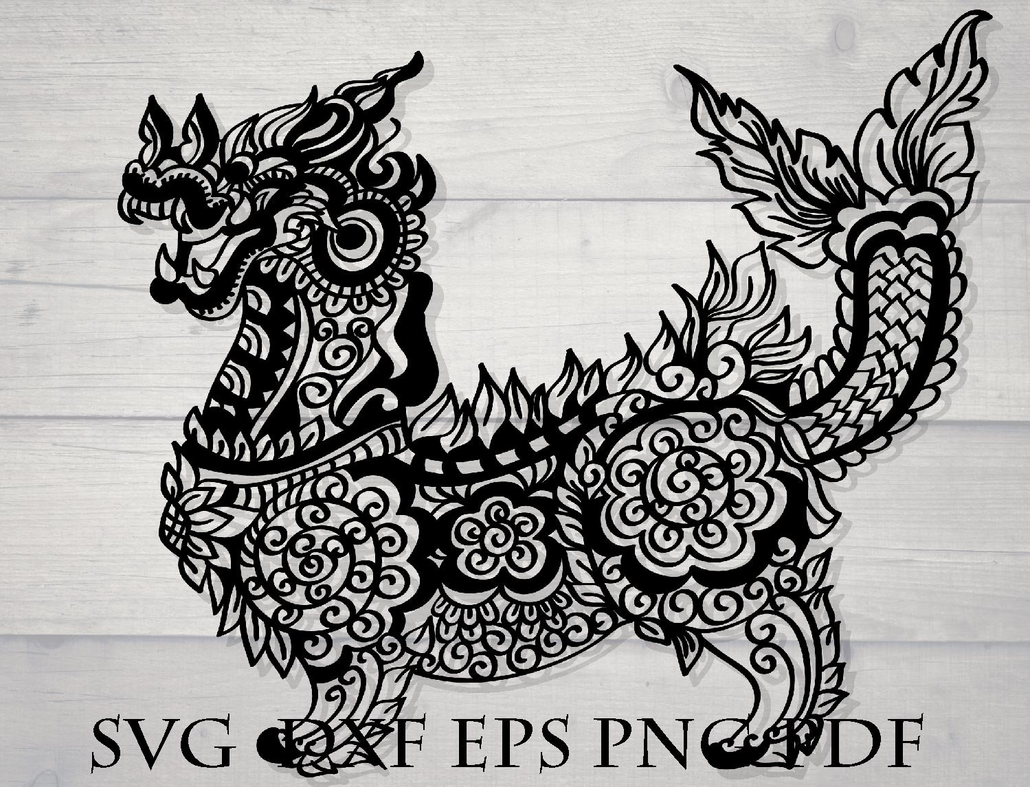 Download Dragon mandala svg zentangle animal svg | Etsy