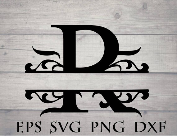 Download Split Initial Svg Split Letter R Monogram Svg Split Etsy