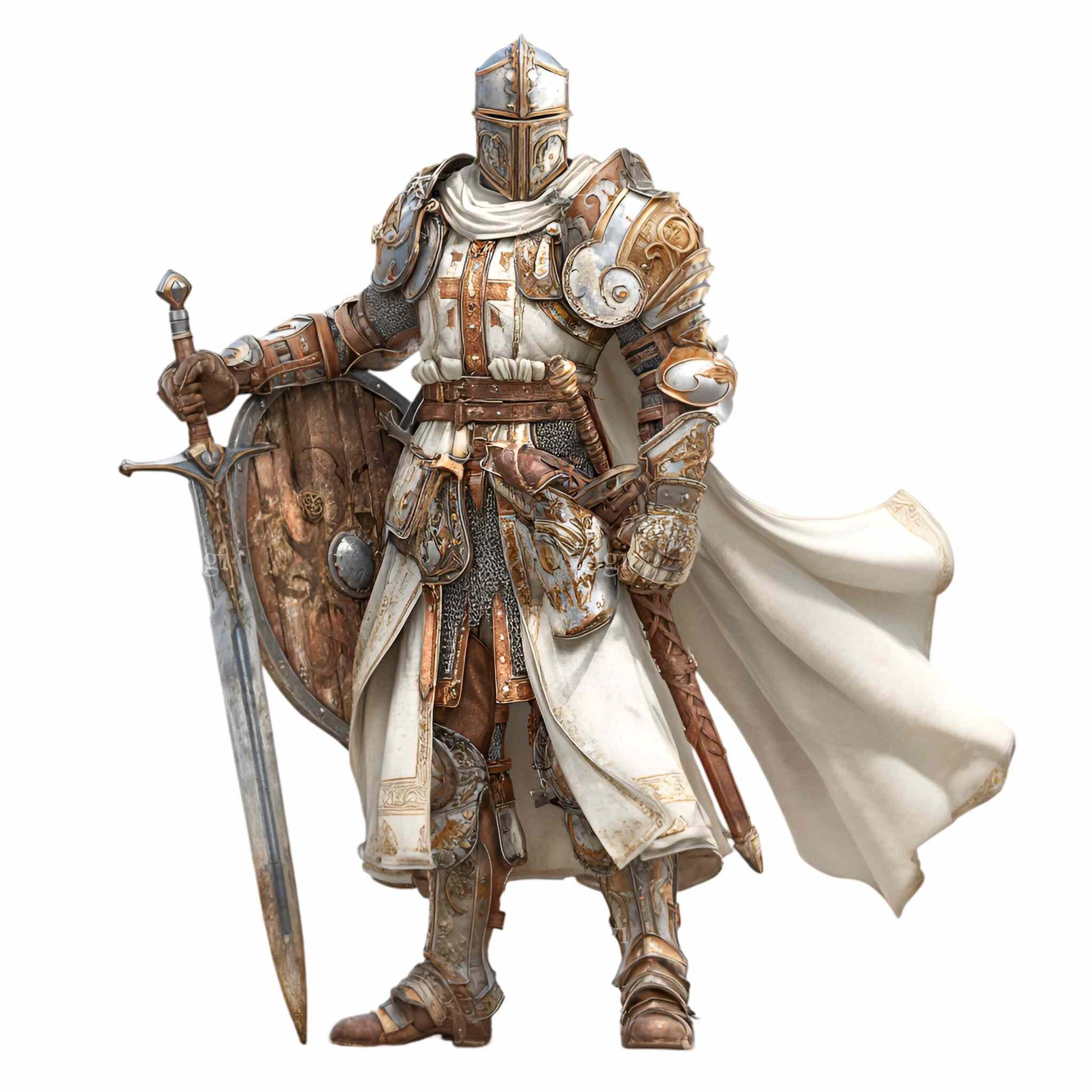 16 PNG Knight Templar Crusader Sublimation, Medieval Warrior Armor ...