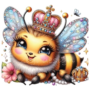 Imágenes prediseñadas de abejas, imágenes prediseñadas de abejas, 15 PNG de abejorros de acuarela en colores pastel, diario basura, creación de tarjetas, etiquetas de regalo, camisetas de maestros