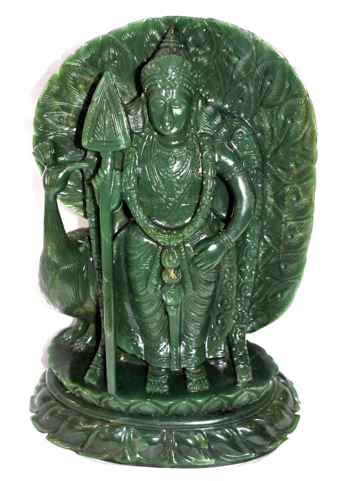 Lord Kartikeya Idol / Lord Murugan Idol in Columbian Green Etsy
