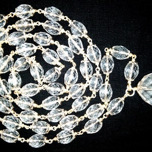 Diamond Cut Sphatik Lingam Mala In Silver – 9 MM