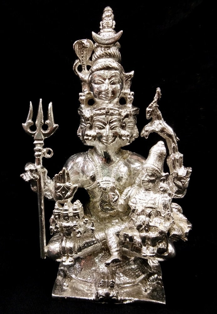 Pashupatinath Idol in Pure Silver / Pure Silver Idol of Lord Etsy