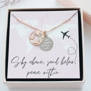 Kette "Engrave my world" 925er Silber mit Wunschgravur / Bicolor/  Rosé-Silber  / Namenskette / Globuskette  / Weltkarte