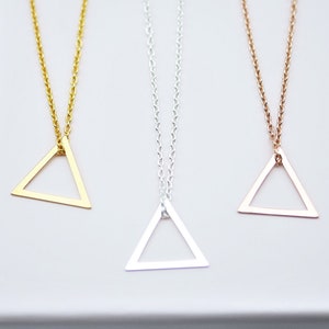 Necklace “Triangle” 925 silver / gold / rose gold